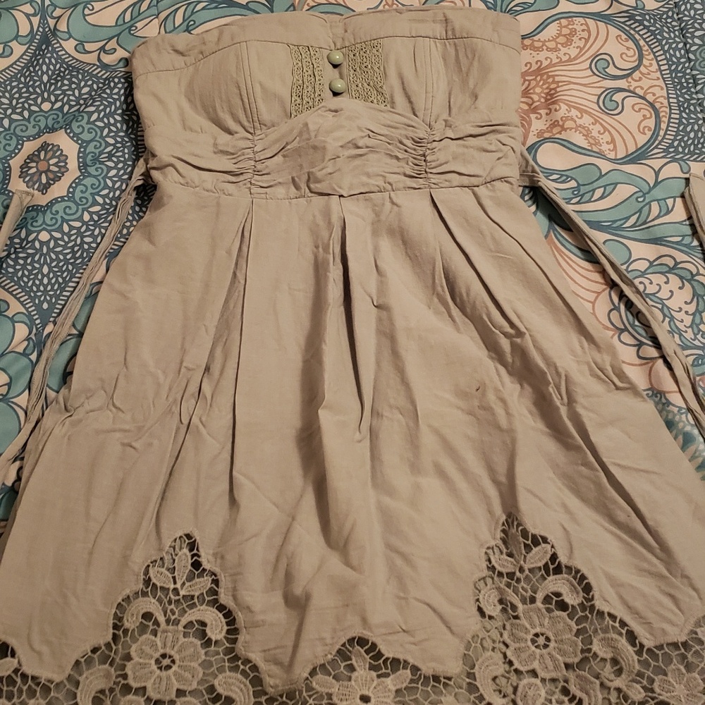 Short teal dress